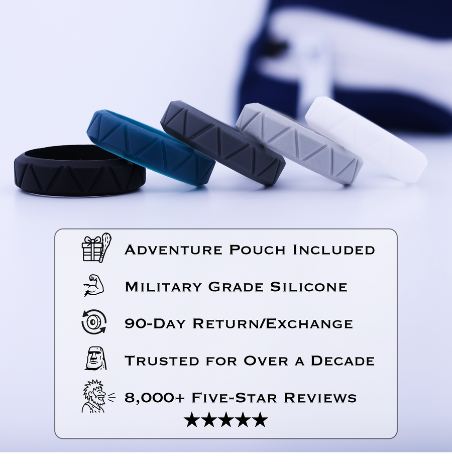 CAVEMAN Silicone Wedding Bands