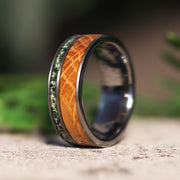 Moss Agate Whiskey Barrel