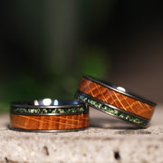 Moss Agate Whiskey Barrel