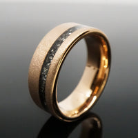 Offset Meteorite Rose Gold