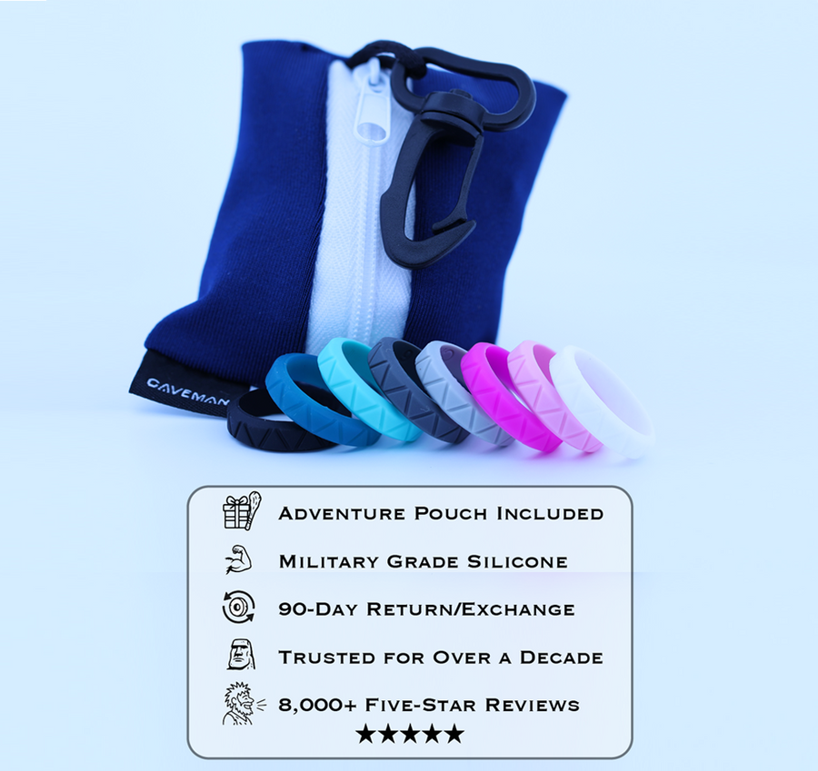 CAVEWOMAN Silicone Wedding Bands